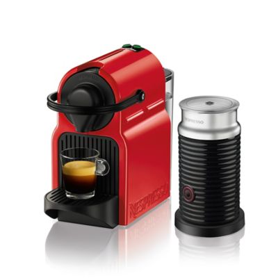 Nespresso by Breville Inissia Espresso Maker Bundle in Red - Bed Bath & Beyond